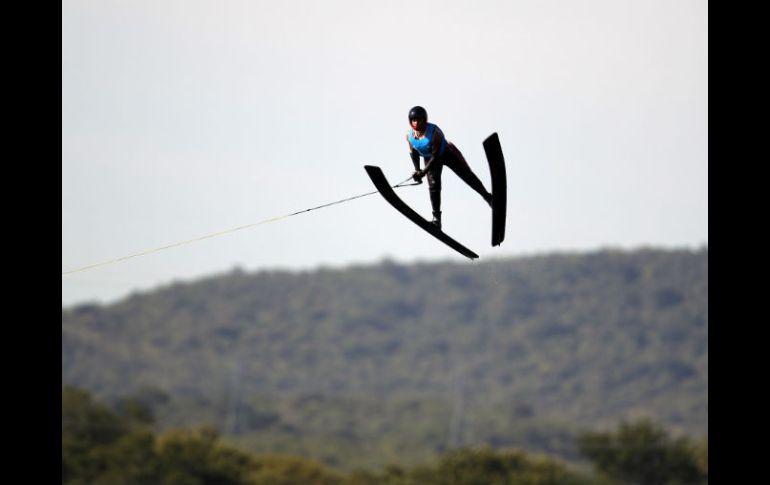 Javier Julio, durante la competencia. AP  /