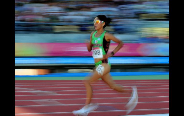 Marisol Romero logró conquistar el primer oro en Atletismo para el país. AFP  /