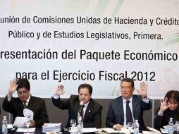 Senadores aprobaron una parte de la Ley de Ingresos para 2012. EL UNIVERSAL  /