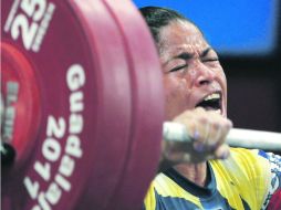 La pesista ecuatoriana obtiene su tercer medalla áurea panamericana de su carrera. REUTERS  /