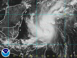 Imagen satelital del huracán ''Rina''. NOTIMEX  /