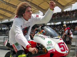 Simoncelli falleció el pasado domingo en el circuito de Sepang, a los 24 años de edad. EFE  /