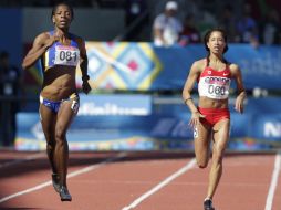 La colombiana González terminó segunda con 52.67. AP  /