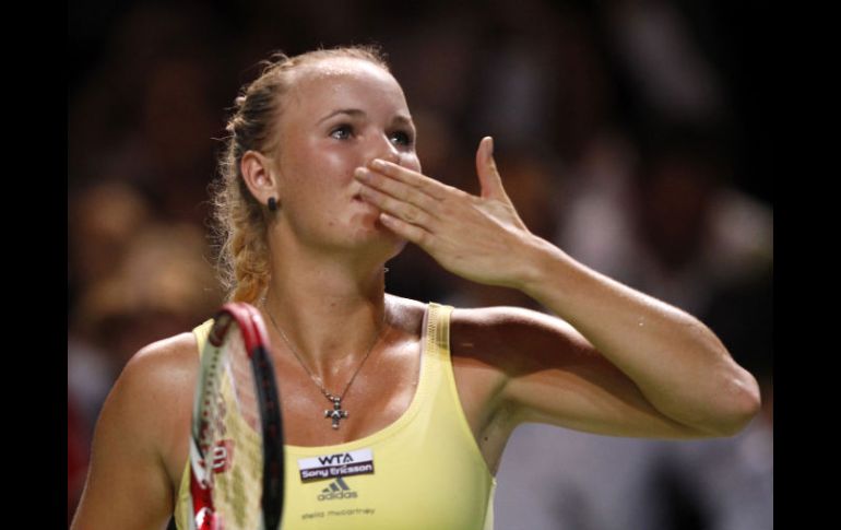 Caroline Wozniacki avanza a paso fuerte dentro del torneo de Estambul. REUTERS  /