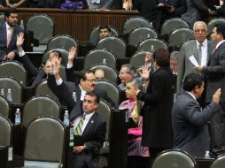 El pleno de la Cámara de Diputados aprobó hoy en lo general el dictamen de Reforma Política. NTX  /