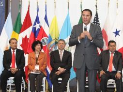 El Gobernador de Puebla pone en marcha la Reunión Internacional de Legisladores y Ex Legisladores. NOTIMEX  /