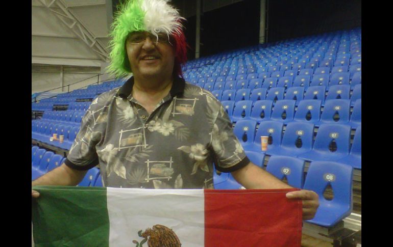 Jaime Núñez, orgulloso papá mexicano en los Juegos.  /