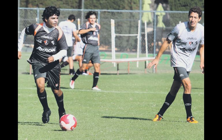 Entrenamiento rojinegro de cara al partido contra Rayados.  /