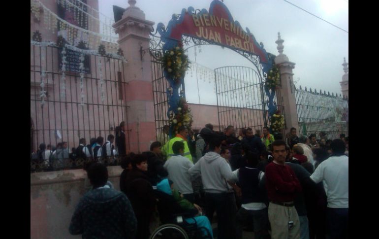 Las reliquias del beato Juan Pablo II siguen su recorrido por la región de los Valles.  /