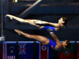 Tatiana Ortiz y Paola Espinosa pasaron a la final y acercaron a México al medallero. MEXSPORT  /