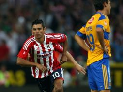 Alberto Medina anotó el gol del Guadalajara. MEXSPORT  /