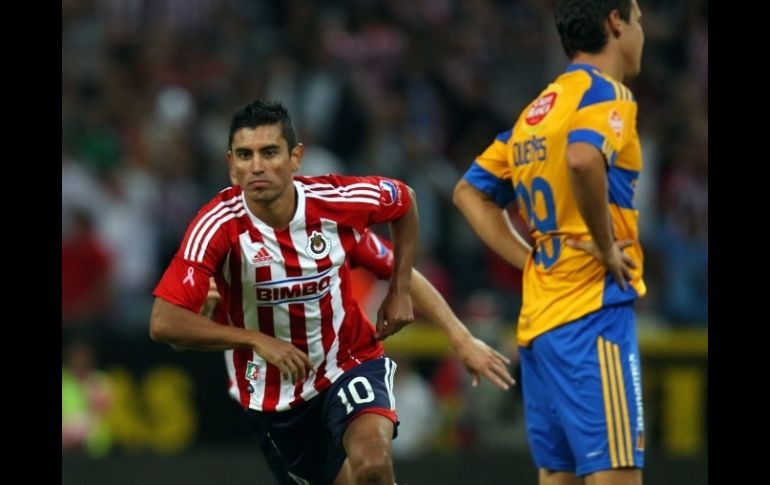 Alberto Medina anotó el gol del Guadalajara. MEXSPORT  /