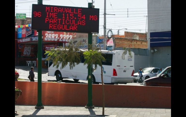 En la metrópoli existen nueve estaciones de monitoreo ambiental, cuatro de ellas ubicadas en Guadalajara.  /