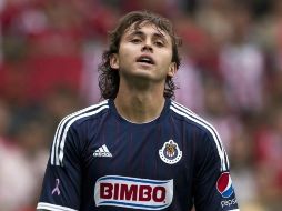 Omar Arellano durante el juego de Chivas ante Toluca, en la semana 12 del Apertura 2011. MEXSPORT  /