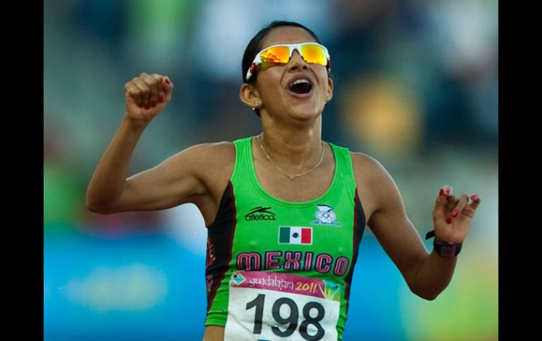 Tercera medalla de oro para México en atletismo. AFP  /