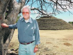 Phil Weigand dedicó más de cuatro décadas de su vida a investigar sobre Los Guachimontones, zona arqueológica en Teuchitlán, Jalisco.  /