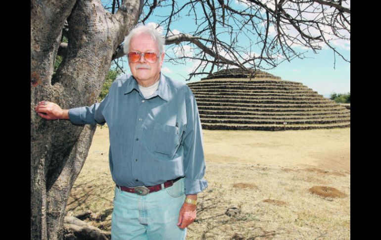 Phil Weigand dedicó más de cuatro décadas de su vida a investigar sobre Los Guachimontones, zona arqueológica en Teuchitlán, Jalisco.  /