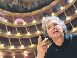 El compositor Arturo Márquez, ayer en el Teatro Degollado.  /