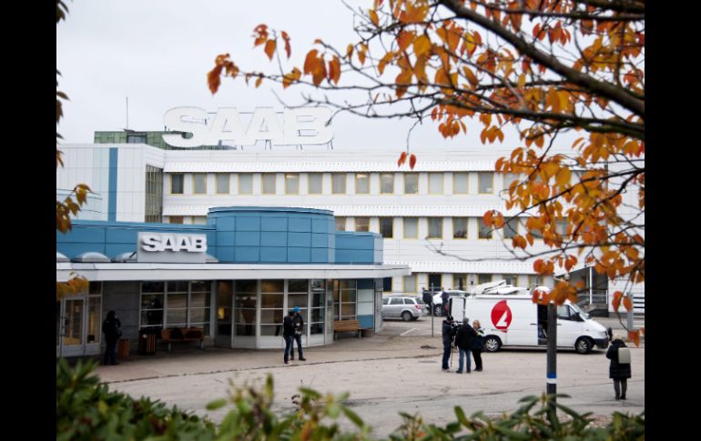 Imagen del exterior de la fábrica Saab en Trollhattan, Suecia. EFE  /