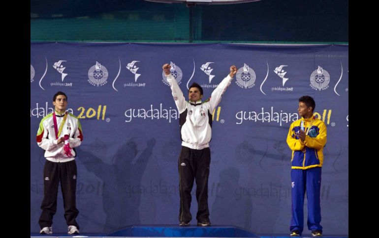 Los campeones panamericanos durante la ceremonia de premiación. MEXSPORT  /