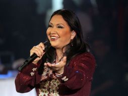 Ana Gabriel cumplió con su ya tradicional cita en el recinto ferial.  /