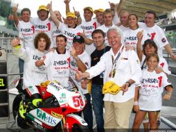 Gresini dijo sentirse seguro del homenaje que le ofrecerán a Simoncelli en Valencia. ESPECIAL  /