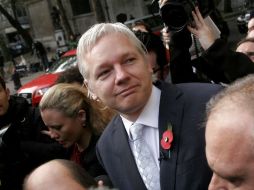 El fundador de Wikileaks, Julian Assange, al llegar a la Corte Suprema en Londres. NTX  /