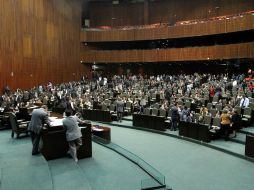 Aspecto del pleno de la Cámara de Diputados durante la votación de los artículos reservados de la Reforma Política. NTX  /