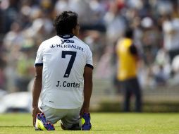 Javier Cortés fallo la oportunidad que pudo ser la calificación de Pumas a al Liguilla. MEXSPORT  /