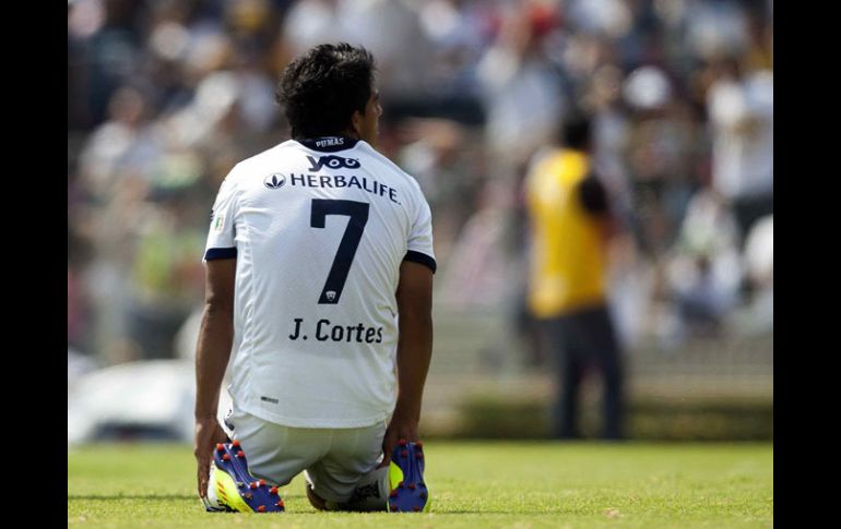 Javier Cortés fallo la oportunidad que pudo ser la calificación de Pumas a al Liguilla. MEXSPORT  /