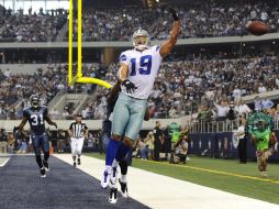 Miles Austin (19), en acción durante el partido ante Seattle. EFE  /