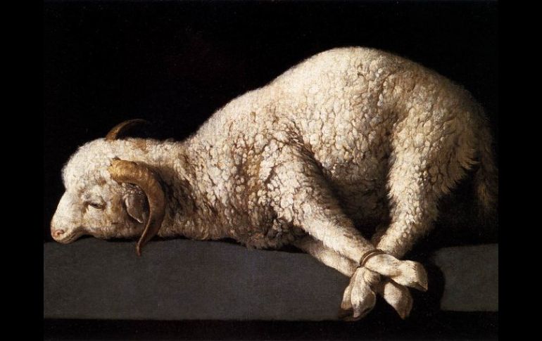 En 1598 nace el pintor español Francisco de Zurbarán. Su estilo penumbrista es sublime; Foto: su cuadro Agnus Dei. ESPECIAL  /