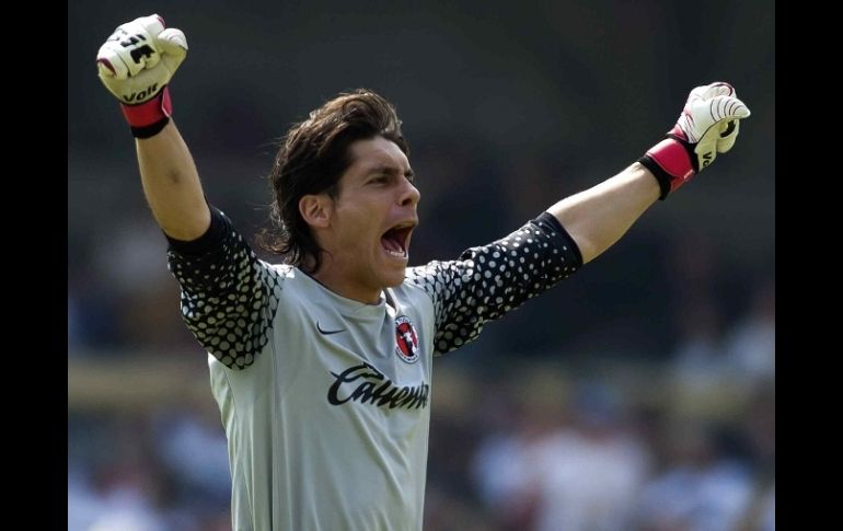 El arquero de Tijuana, Cirilo Saucedo, se lleva la carta de El gallo, por su desempeño en el enfrentamiento contra Pumas. MEXSPORT  /