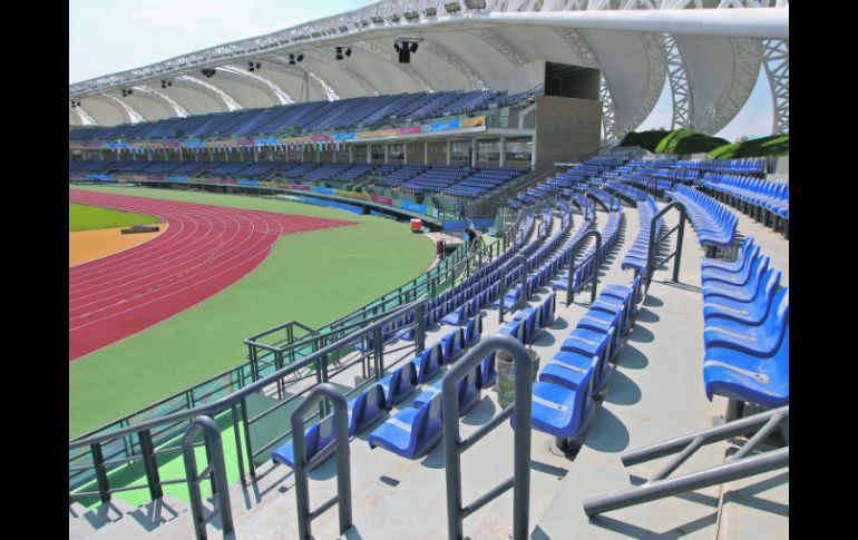 Vista del Estadio de Atletismo unos días antes de que se lllevaran a cabo los Juegos Panamericanos.  /