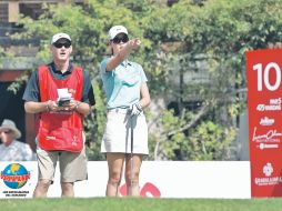 La golfista hawaiana Michelle Wie participó ayer el Pro-Am, y ya anunció que jugará libre de lesiones.  /