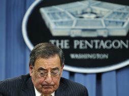 Leon Panetta, Secretario de Defensa, durante la conferencia de prensa de hoy, realizada en el Pentágono. REUTERS  /