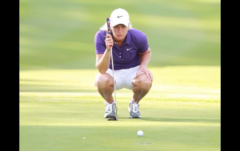 La noruega encabeza junto a Julie Inkster la primera jornada del Lorena Ochoa Invitational.  /