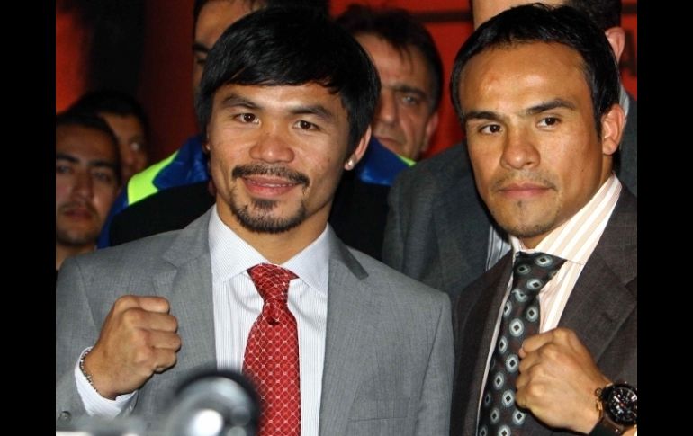 Pacquiao presenta 53 victorias, mientras Márquez tiene 52 trinunfos. MEXSPORT  /