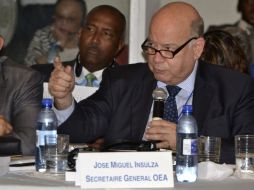 El secretario general de la OEA, José Miguel Insulza, dijo que Francisco Blake será recordado por su vocación de servicio.  /