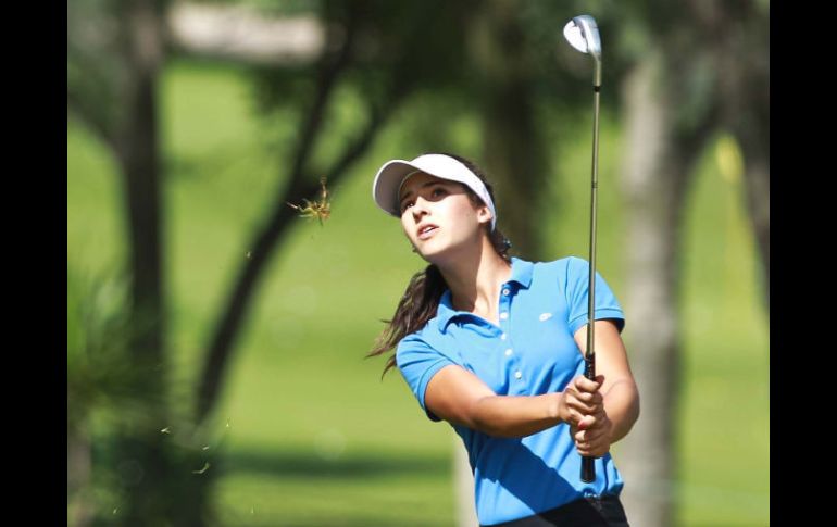 El gusto por el golf, hasta ahora, es lo que mueve a la joven golfista a dar resultados positivos en su juego, según comenta.  /