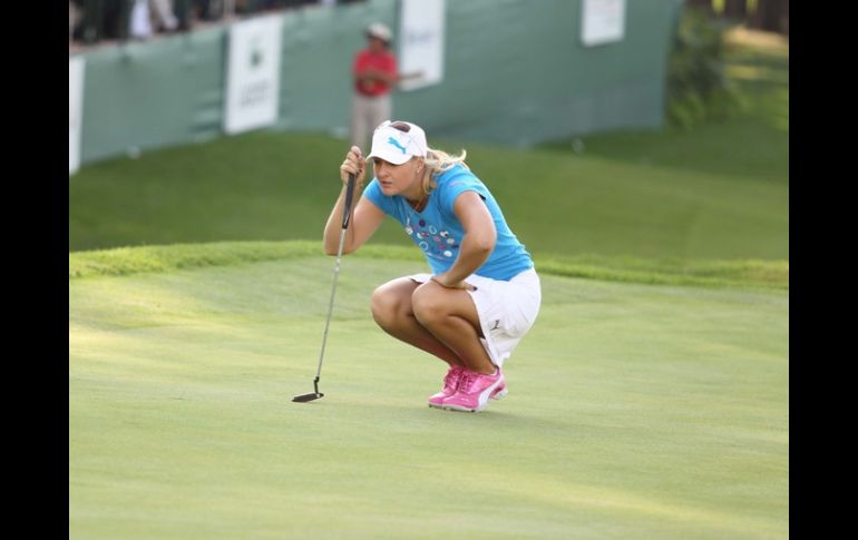 Nordqvist lidera el torneo junto a Juli Inkster.  /