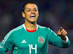 Javier 'Chicharito' Hernández anotó el segundo gol de México en el partido. MEXSPORT  /