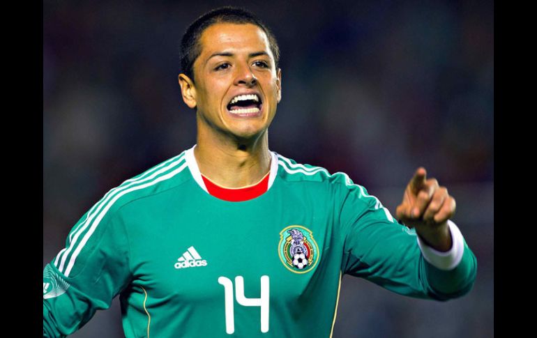 Javier 'Chicharito' Hernández anotó el segundo gol de México en el partido. MEXSPORT  /