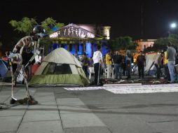 El movimiento se quedará toda la noche en Plaza Liberación.  /