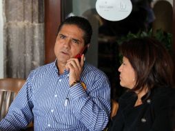 El candidato del PRD, PT y Convergencia a la gubernatura de Michoacán, Silvano Aureoles.  NTX  /