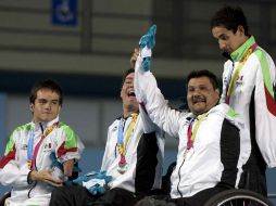 El equipo de relevos de Mexico de 4x50 gana la medalla de plata. MEXSPORT  /