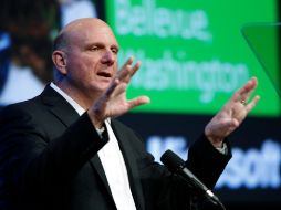 El jefe de Microsoft, Steve Ballmer, destacó hoy que a través de los años, Windows se ha adaptado. AP  /