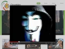 El mensaje de Anonymous fue retirado alrededor de las 10:00 horas del lunes 14 de noviembre. ESPECIAL  /