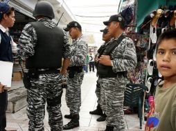 El operativo se dio en el cruce de las calles 62 y Aldama, en la Zona del Vestir Medrano. ARCHIVO  /