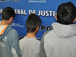 Los adolescentes fueron entregados al área de extorsiones de la Procuraduría del Estado.  /